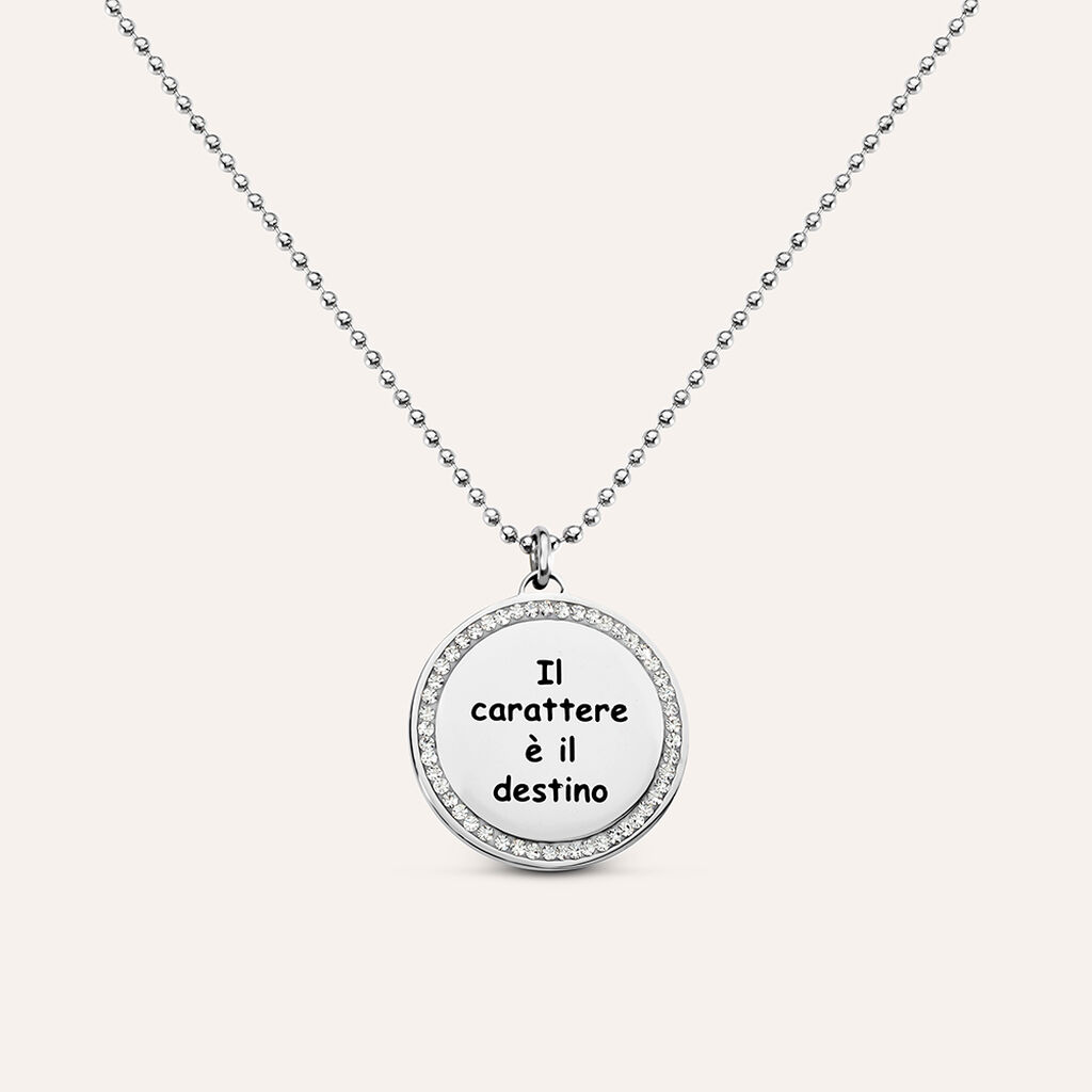 Collana in acciaio e strass - Collane Donna | Stroili