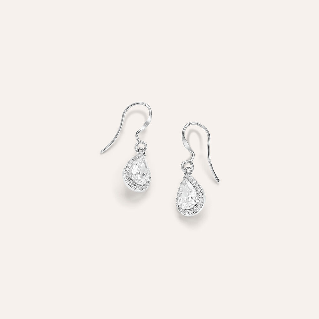Orecchini Pendenti Punto Luce Silver Elegance Argento Rodiato Cubic Zirconia - Orecchini Pendenti Donna | Stroili