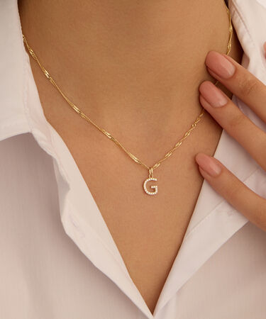 Pendente Po&egrave;me Oro Giallo Cubic Zirconia