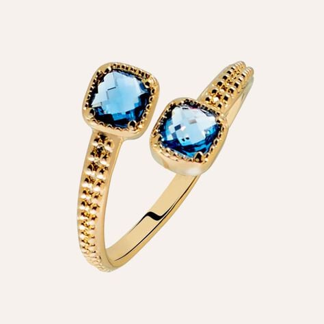 Anello Golden Dream Placcato Oro Giallo Pietra sintetica - Anelli con Pietre Donna | Stroili