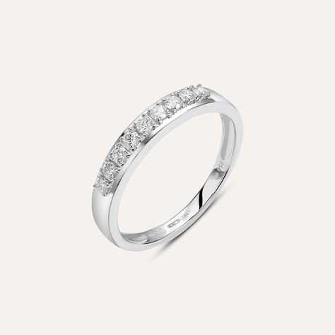 Anello Riviere Firmamenti Oro Bianco Diamante - Anelli Riviere Donna | Stroili