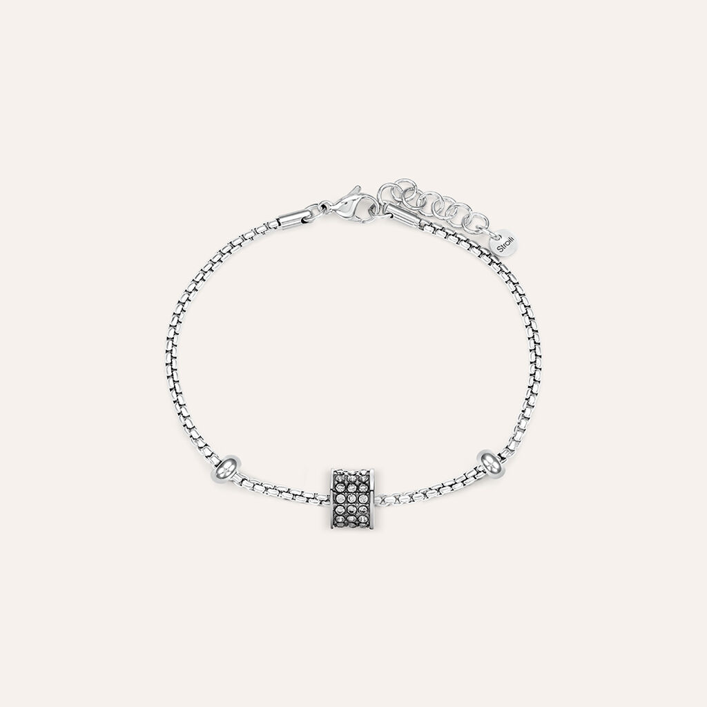 Bead Essential Code Acciaio Cristallo - Beads Uomo | Stroili