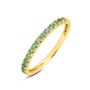 Anello Riviere Charlotte Oro Giallo Smeraldo