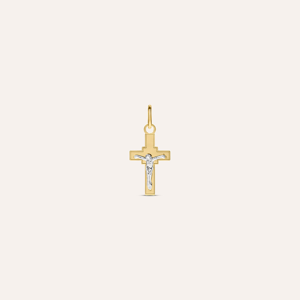 Pendente Holy Oro Bicolore - Ciondoli con Incisione Unisex | Stroili