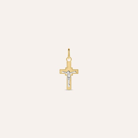 Pendente Holy Oro Bicolore - Ciondoli con Incisione Unisex | Stroili
