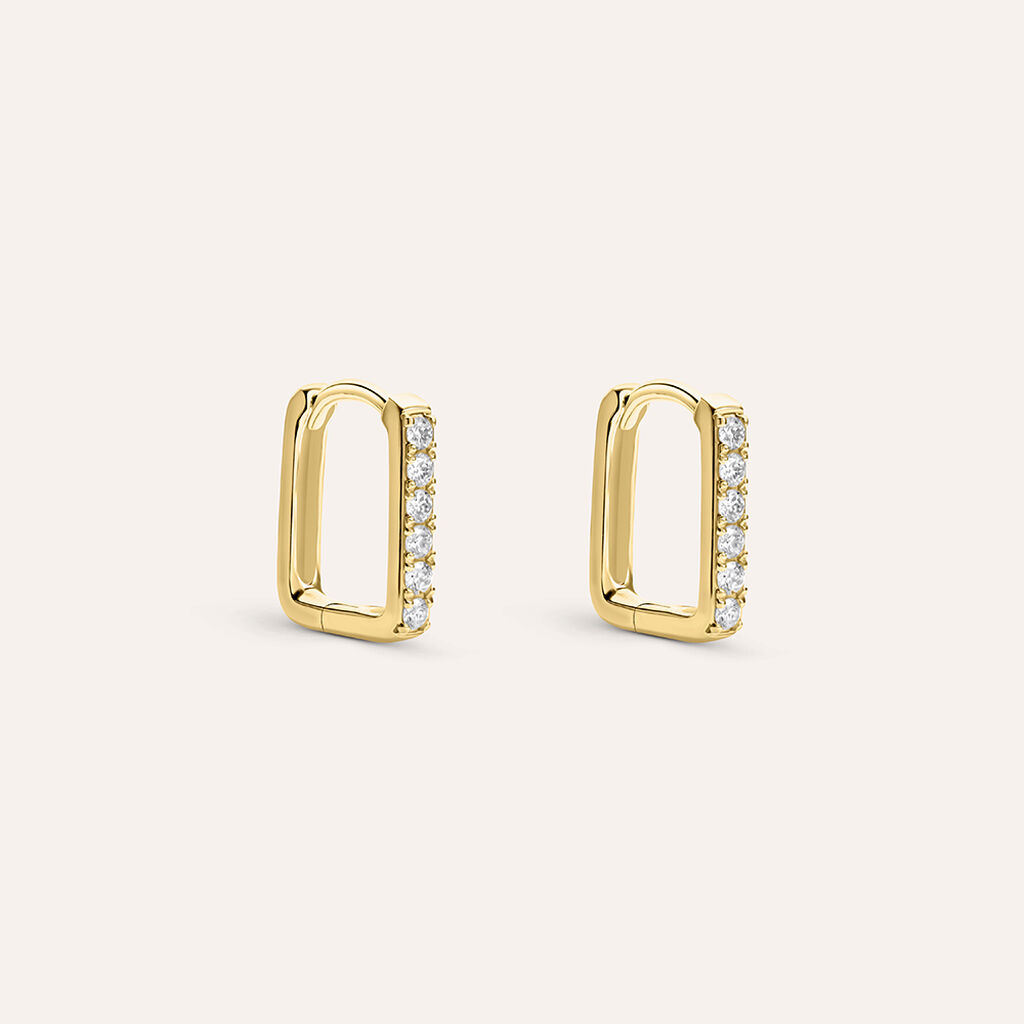 Orecchini A Cerchio Diamade Glam Oro Giallo Diamante Lab-Grown - Orecchini a Cerchio Donna | Stroili