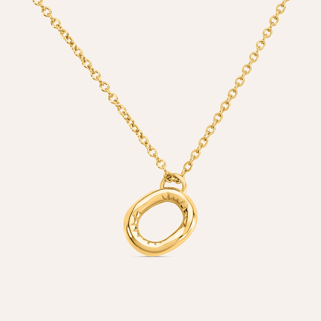 Collana Radiance Acciaio Dorato