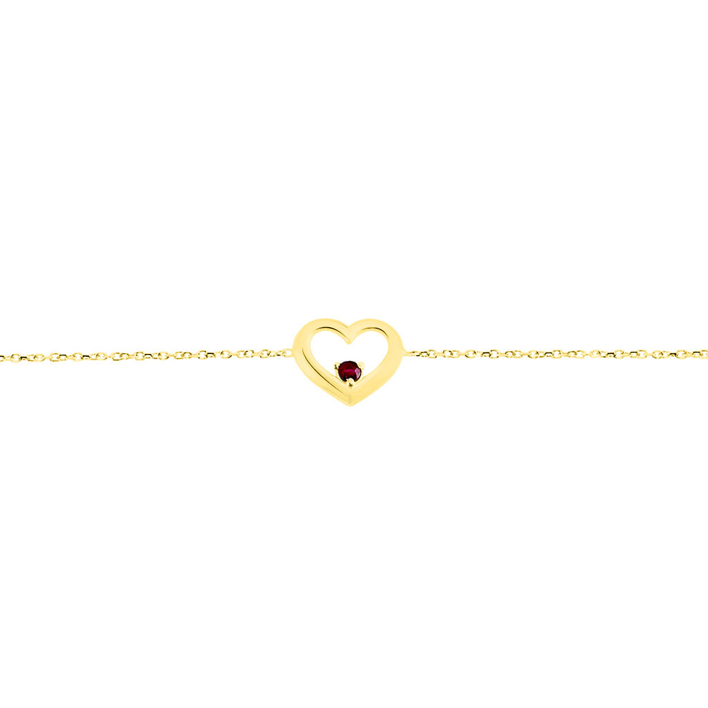 Bracciale Charlotte Oro Giallo Rubino