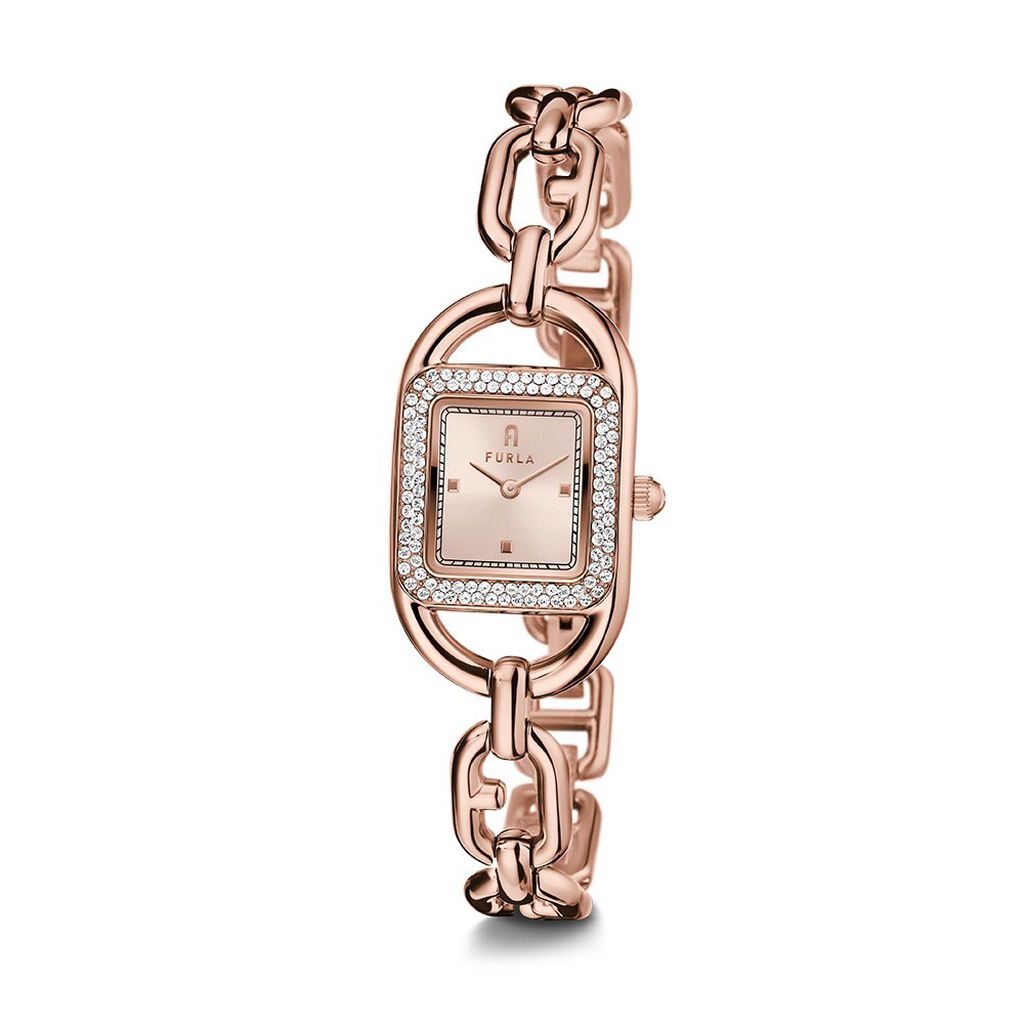 Orologio Al Quarzo Furla Chain Square Logo Ww00026005l3 - Orologi solo Tempo Donna | Stroili