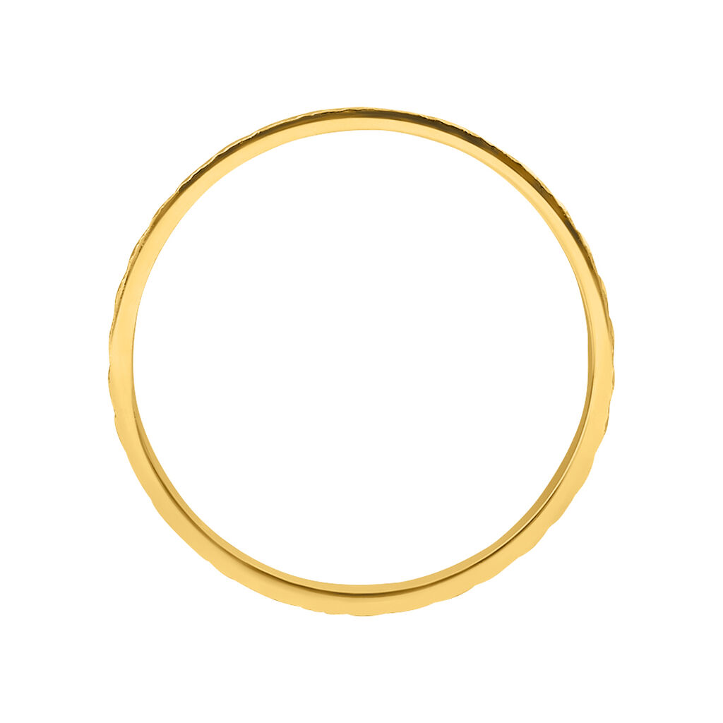 Fede Classica Diamantata 4 mm Oro Giallo