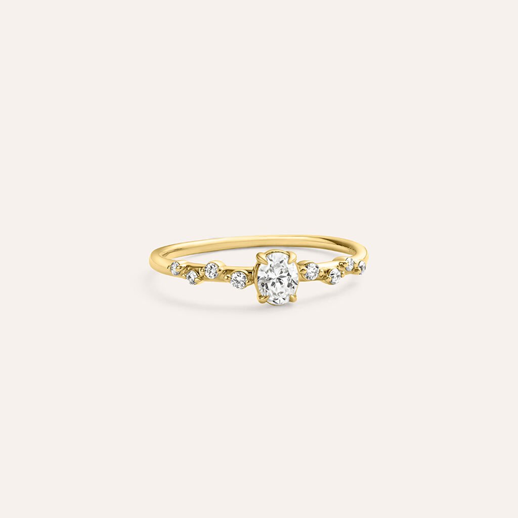 Anello Fantasia Diamade Glam Oro Giallo Diamante Lab-Grown - Anelli con Pietre Donna | Stroili