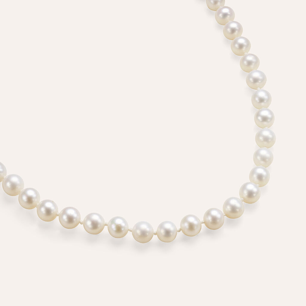 Bracciale Gabrielle Oro Bianco Perla D'Acqua Dolce Cubic Zirconia