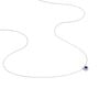 Collana Punto Luce Elizabeth Crown Oro Bianco Zaffiro Diamante