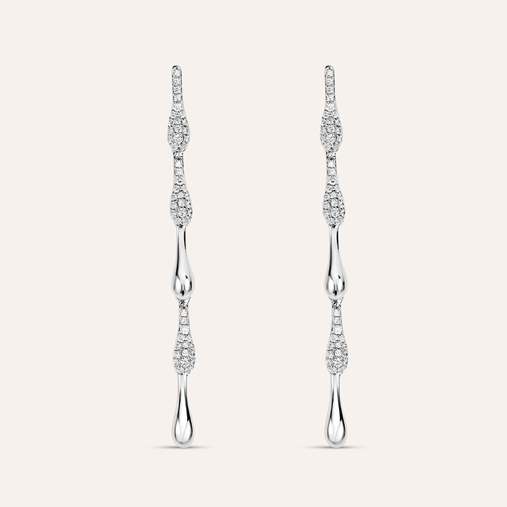 Orecchini Pendenti Silver Shine Argento Rodiato Cubic Zirconia - Orecchini Pendenti Donna | Stroili