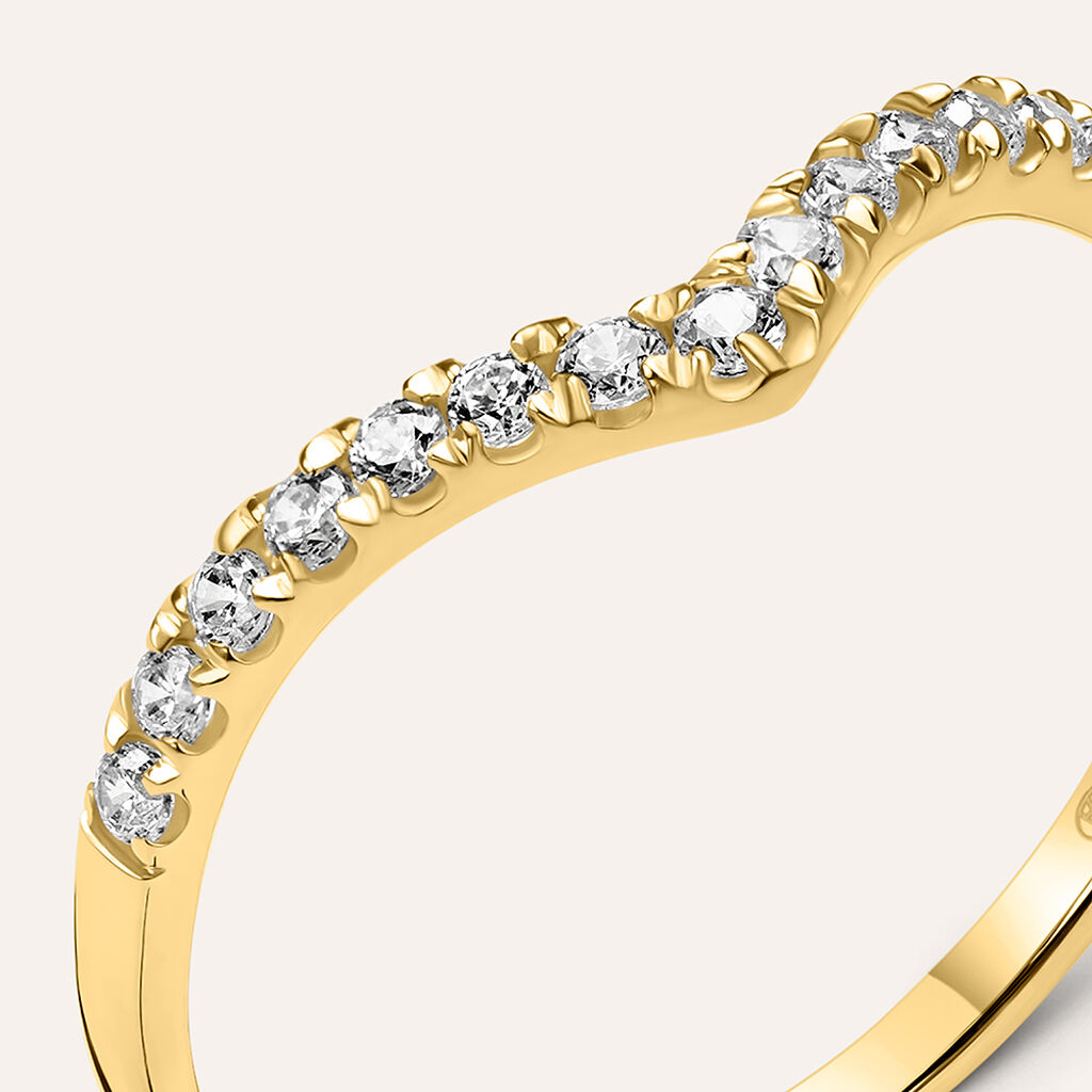 Anello Fantasia Claire Oro Giallo Cubic Zirconia - Anelli con Pietre Donna | Stroili