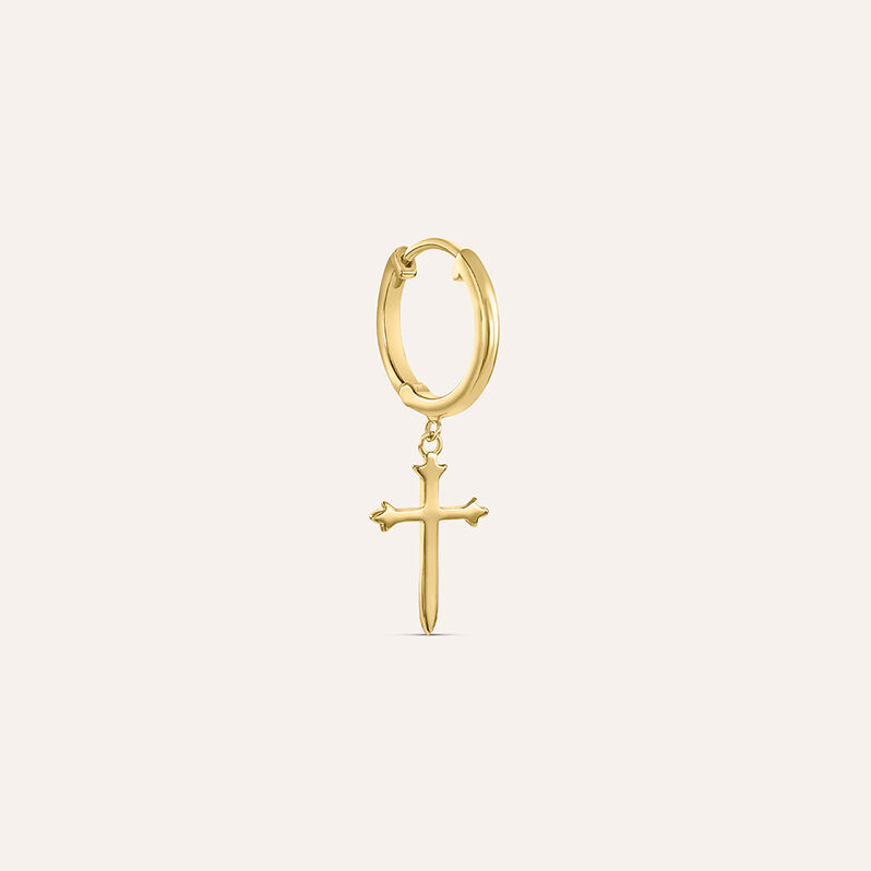 Orecchini A Cerchio L'homme Or Oro Giallo - Mono Orecchino Uomo | Stroili