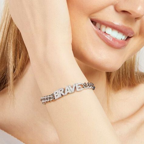 Bracciale Lady Message Acciaio Philosophy e Cristalli - Bracciali Donna | Stroili
