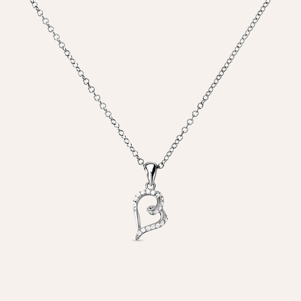 Collana Silver Elegance Argento Rodiato Cubic Zirconia