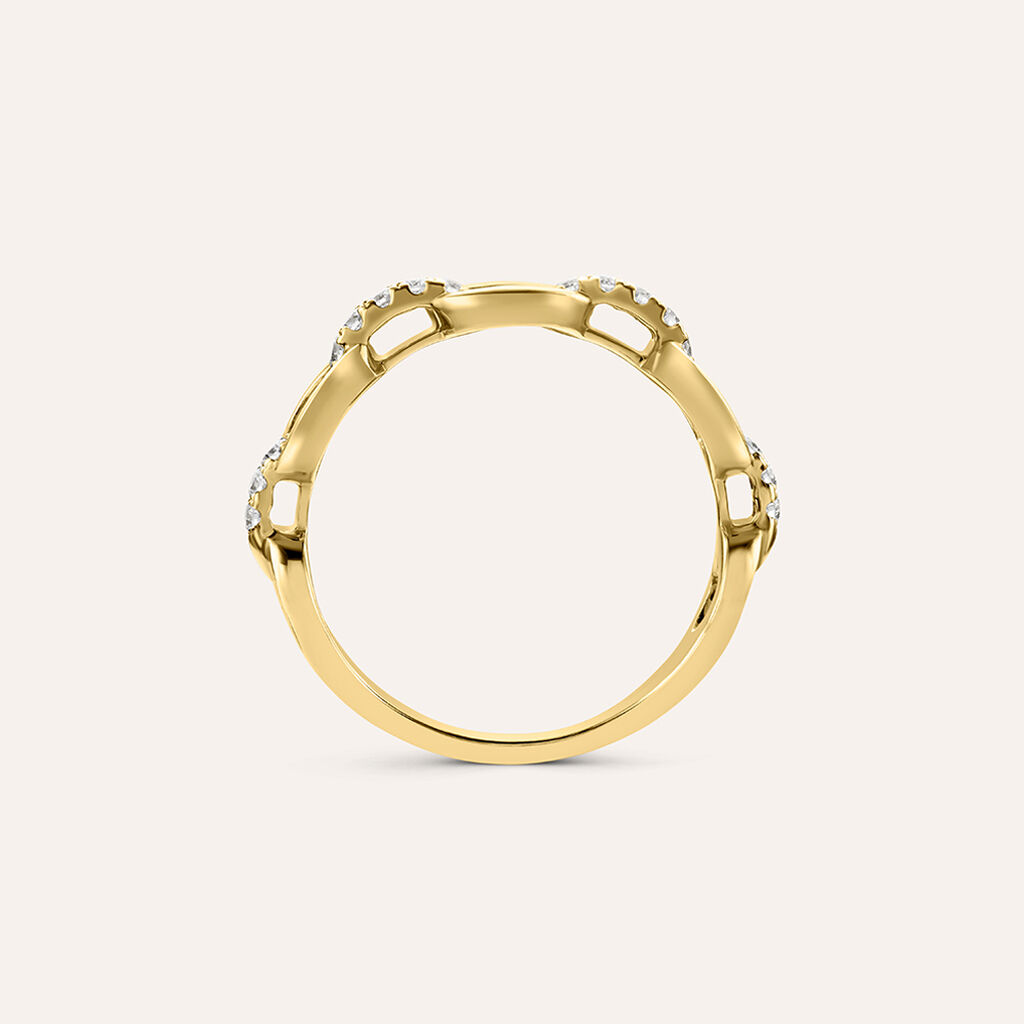 Anello Fantasia Diamade Glam Oro Giallo Diamante Lab-Grown - Anelli con Pietre Donna | Stroili