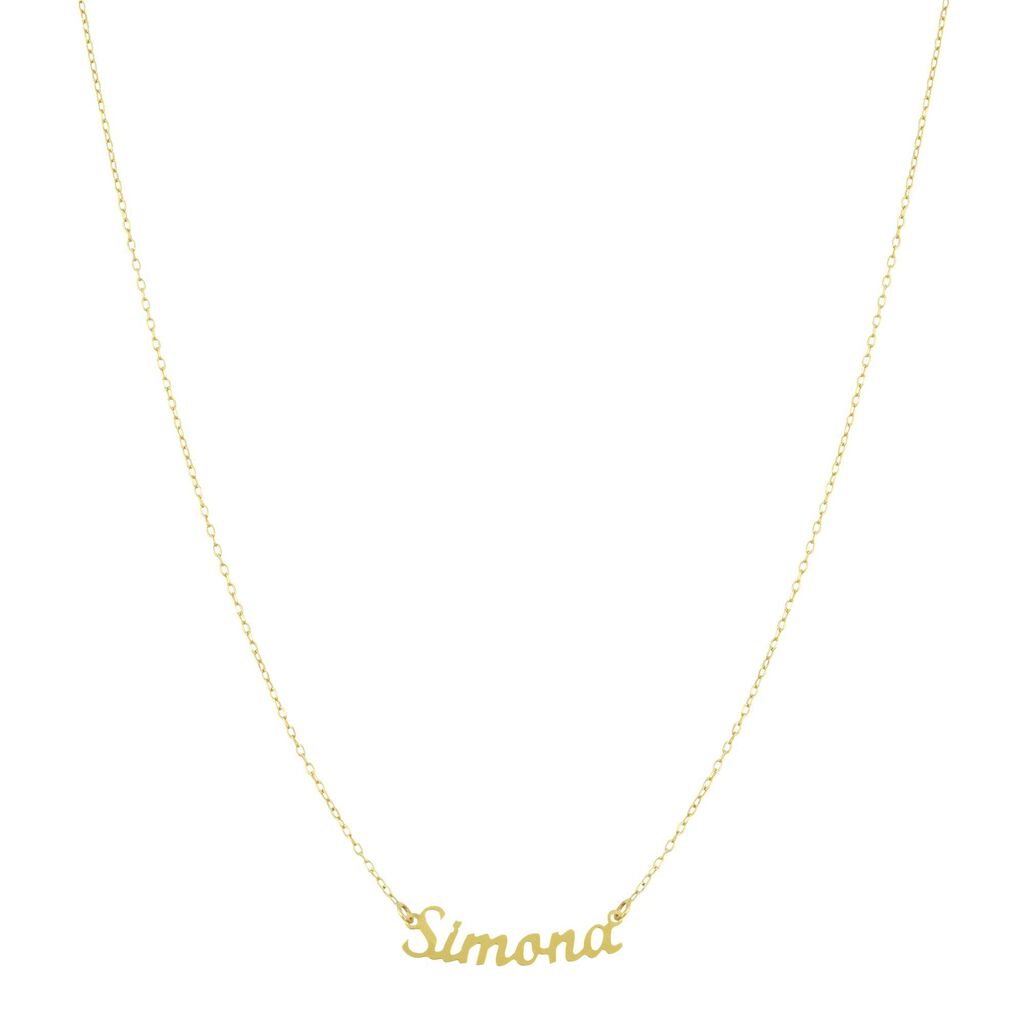 Collana Name Oro Giallo