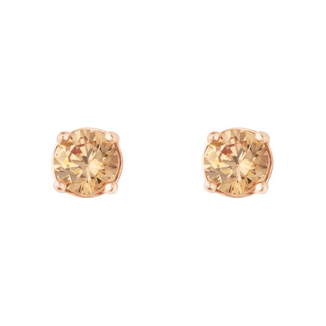 Orecchini Lobo Punto Luce Silver Rainbow Argento Rosa Cubic Zirconia - Orecchini a Lobo Donna | Stroili