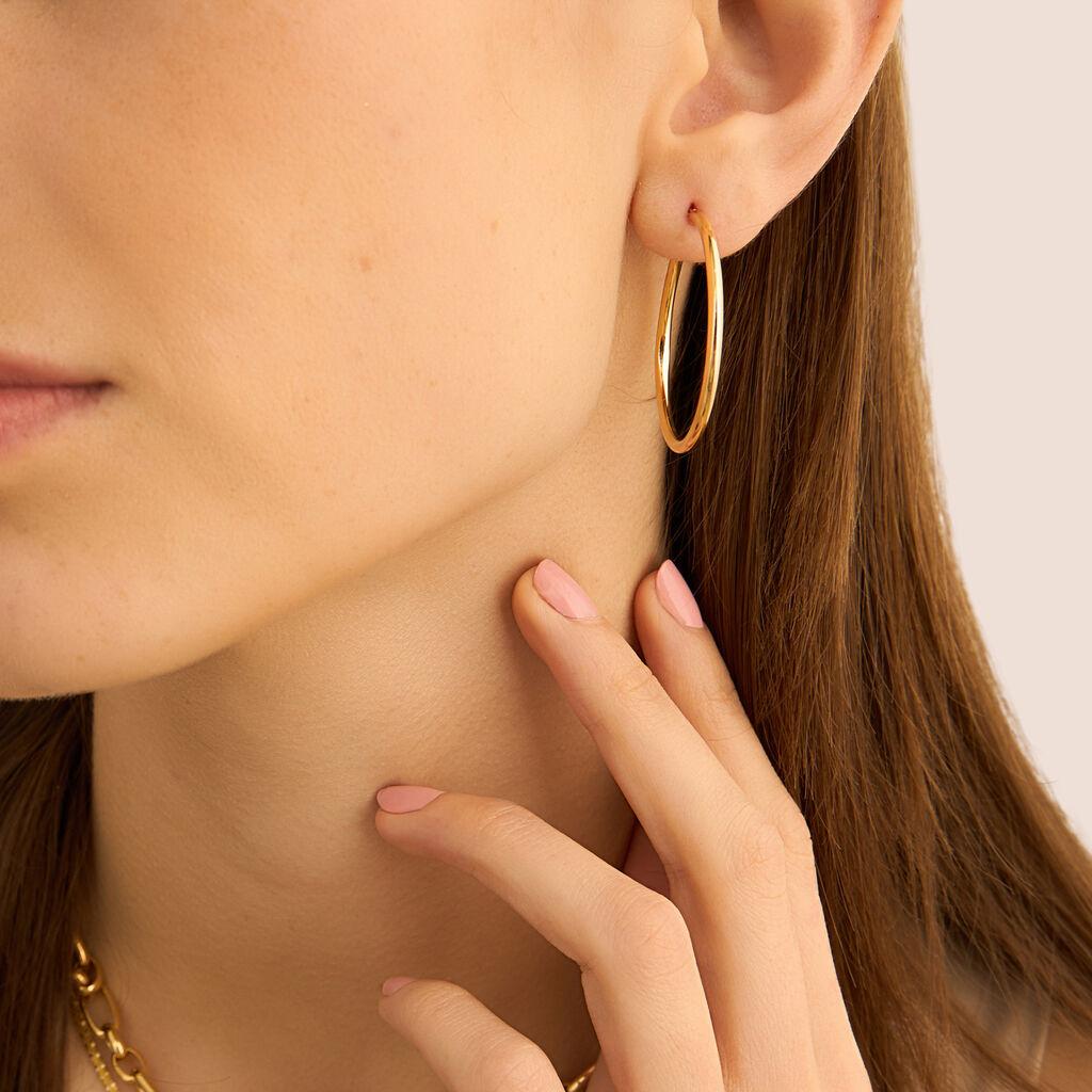 Orecchini A Cerchio Toujours Oro Giallo - Orecchini a Cerchio Donna | Stroili