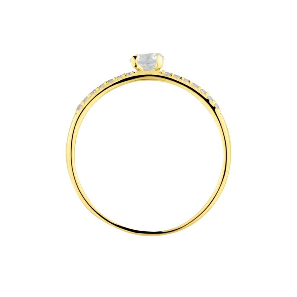 Anello Solitario Claire Oro Giallo Cubic Zirconia - Anelli con Pietre Donna | Stroili