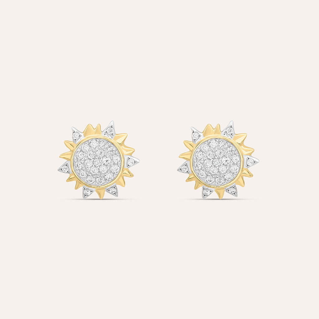 Orecchini Lobo Claire Oro Giallo Cubic Zirconia - Orecchini a Lobo Donna | Stroili