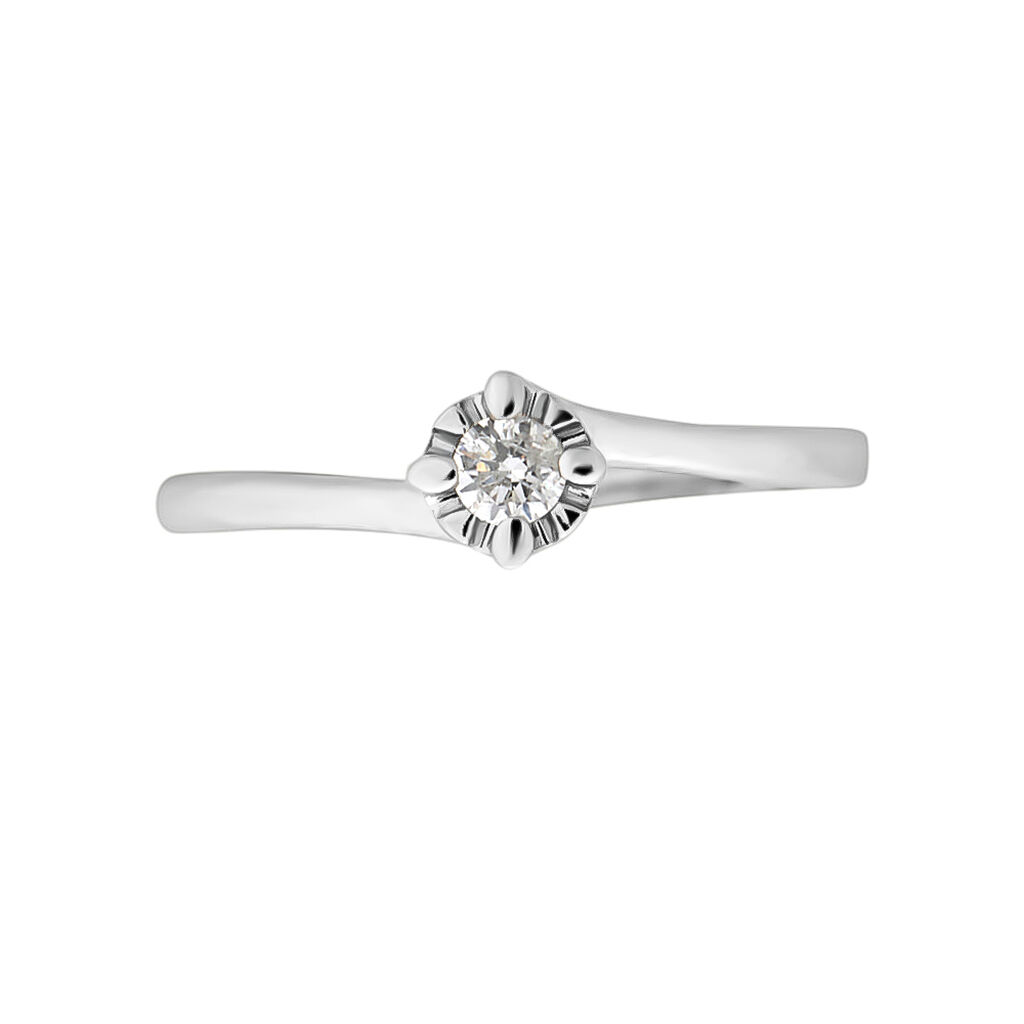 Anello Solitario Valentino Diamazing Oro Bianco Diamante - Anelli con Pietre Donna | Stroili
