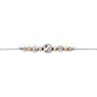 Bracciale Silver Collection Argento Bicolore Bianco / Rosa