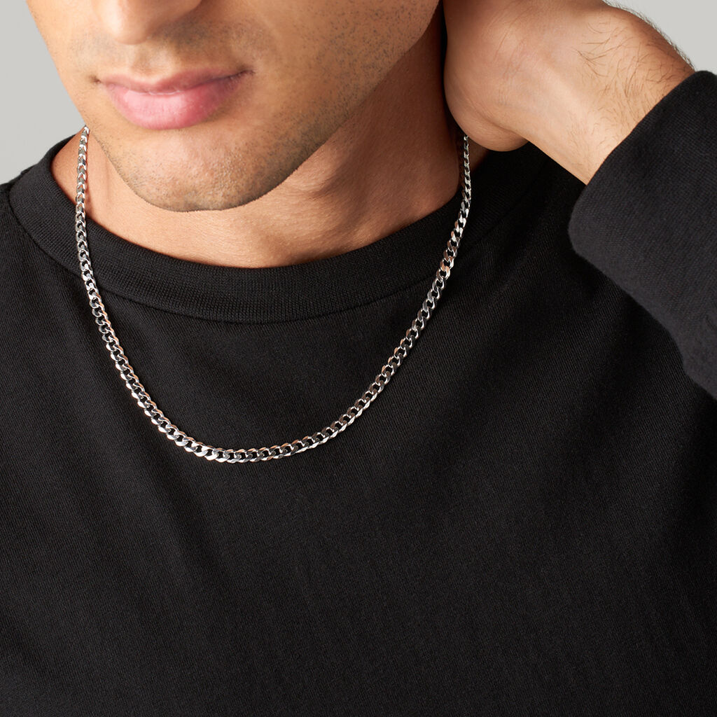 Catena Gentleman Argento Rodiato - Collane Catena Uomo | Stroili
