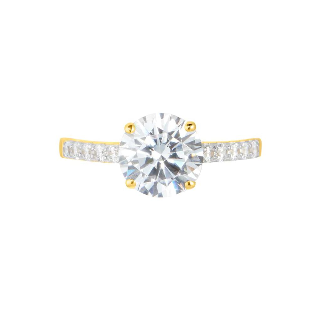 Anello Solitario Claire Oro Giallo Cubic Zirconia - Anelli con Pietre Donna | Stroili