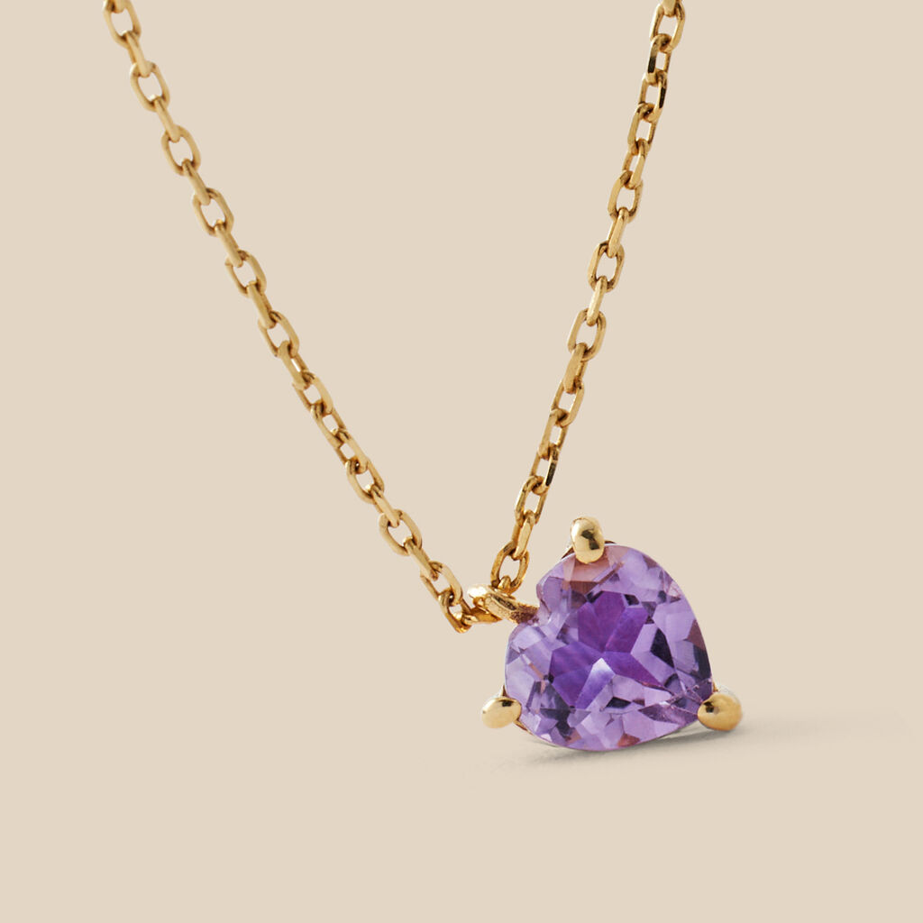 Collana Punto Luce Amélie Oro Giallo Ametista - Collane Punto Luce Donna | Stroili