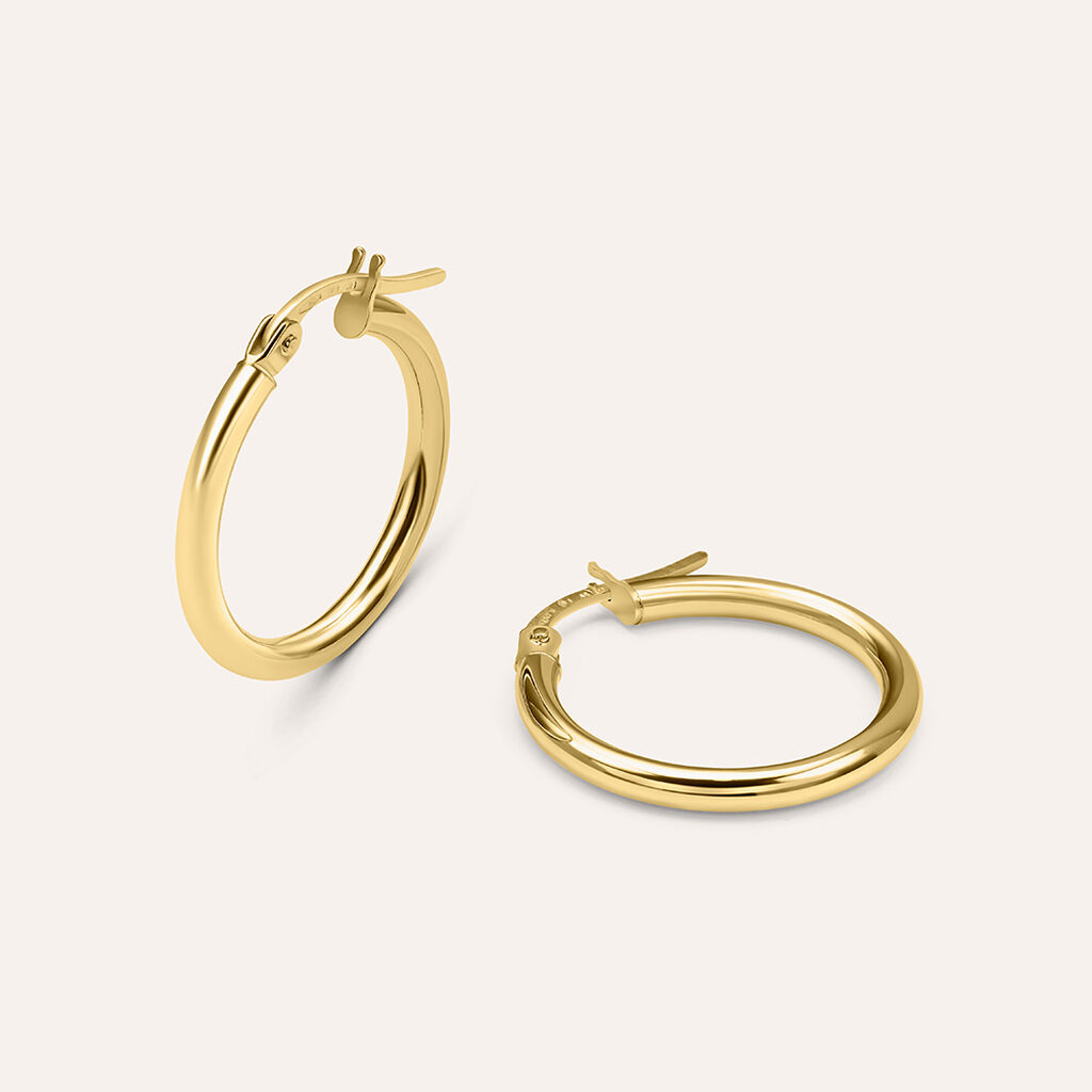 Orecchini A Cerchio Gold Essence Oro Giallo - Orecchini a Cerchio Donna | Stroili