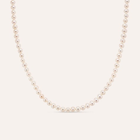 Collana Gabrielle Oro Bianco Perla D'Acqua Dolce - Collane Donna | Stroili