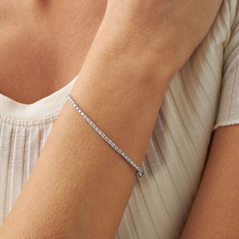 Bracciale Tennis Diamade Oro Bianco Diamante Lab-Grown - Bracciali Tennis Donna | Stroili