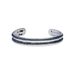Bracciale bangle in ottone rodiato e glitter antracite - Bracciali Donna | Stroili