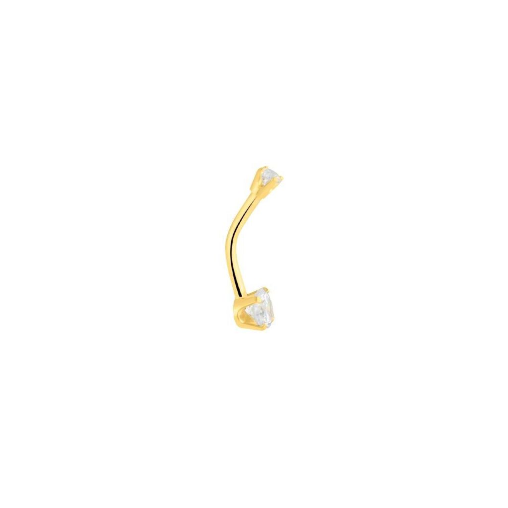 Piercing Ombelico Bon Ton Oro Giallo Cubic Zirconia - Gioielli Donna | Stroili