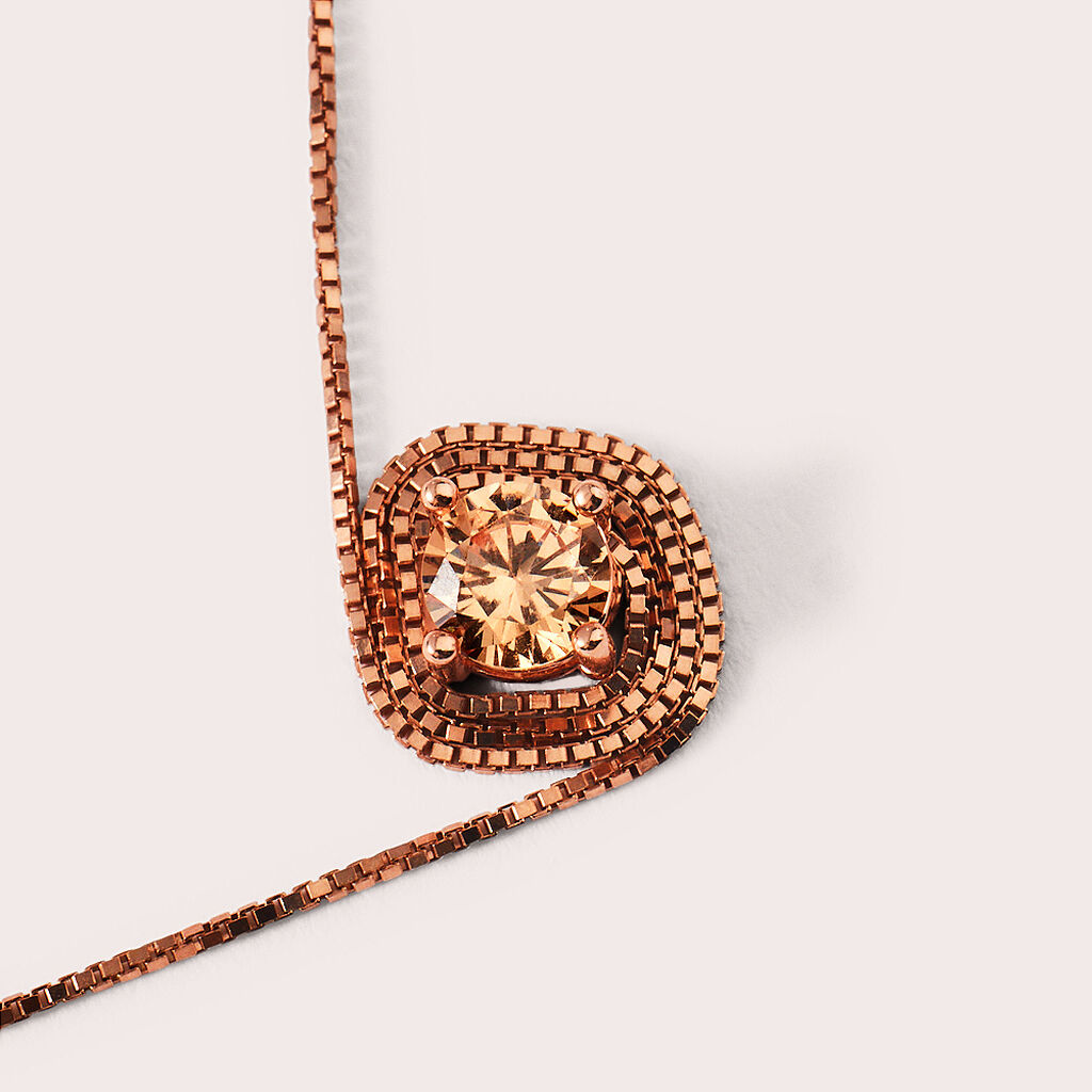 Collana Punto Luce Silver Rainbow Argento Rosa Cubic Zirconia - Collane Punto Luce Donna | Stroili