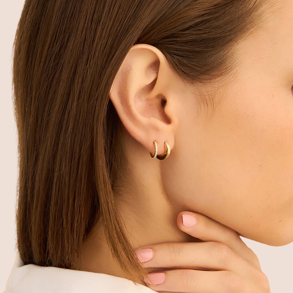 Mono Orecchino A Cerchio Toujours Oro Giallo