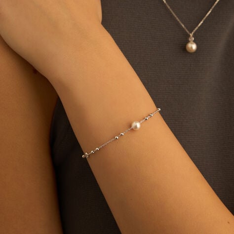 Bracciale Silver Pearls Argento Rodiato Perla sintetica - Bracciali Donna | Stroili