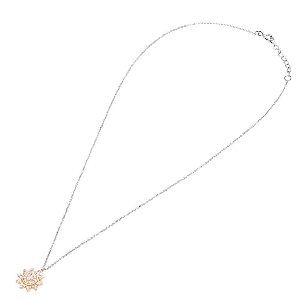 Collana Silver Moments Argento Bicolore Bianco / Rosa Cubic Zirconia - Collane Donna | Stroili