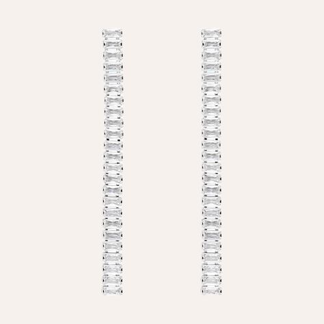 Orecchini Pendenti Tennis Romantic Shine Metallo Cristallo - Orecchini Pendenti Donna | Stroili