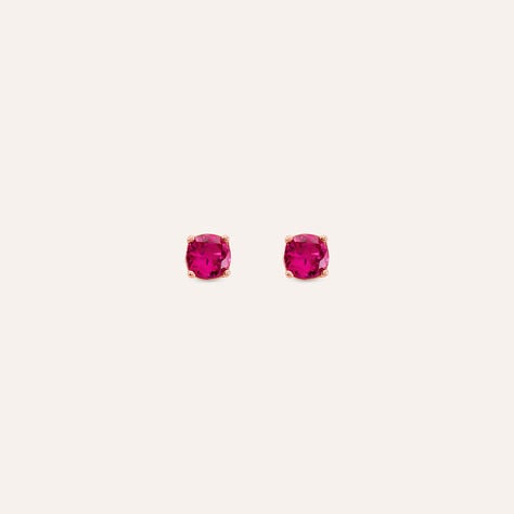 Orecchini Lobo Punto Luce Silver Rainbow Argento Rosa Cubic Zirconia - Orecchini a Lobo Donna | Stroili