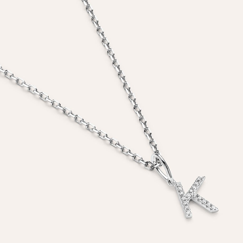 Pendente Sophia Oro Bianco Diamante - Ciondoli Donna | Stroili