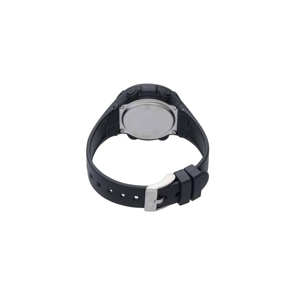 Baltimora Cronografo digitale in silicone nero e acciaio