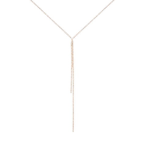 Collana Tennis Romantic Shine Metallo Rosa Cristallo - Collane Tennis Donna | Stroili