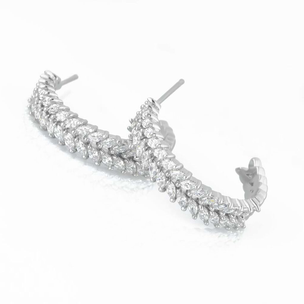 Orecchini A Cerchio Romantic Shine Metallo Cristallo - Orecchini a Cerchio Donna | Stroili