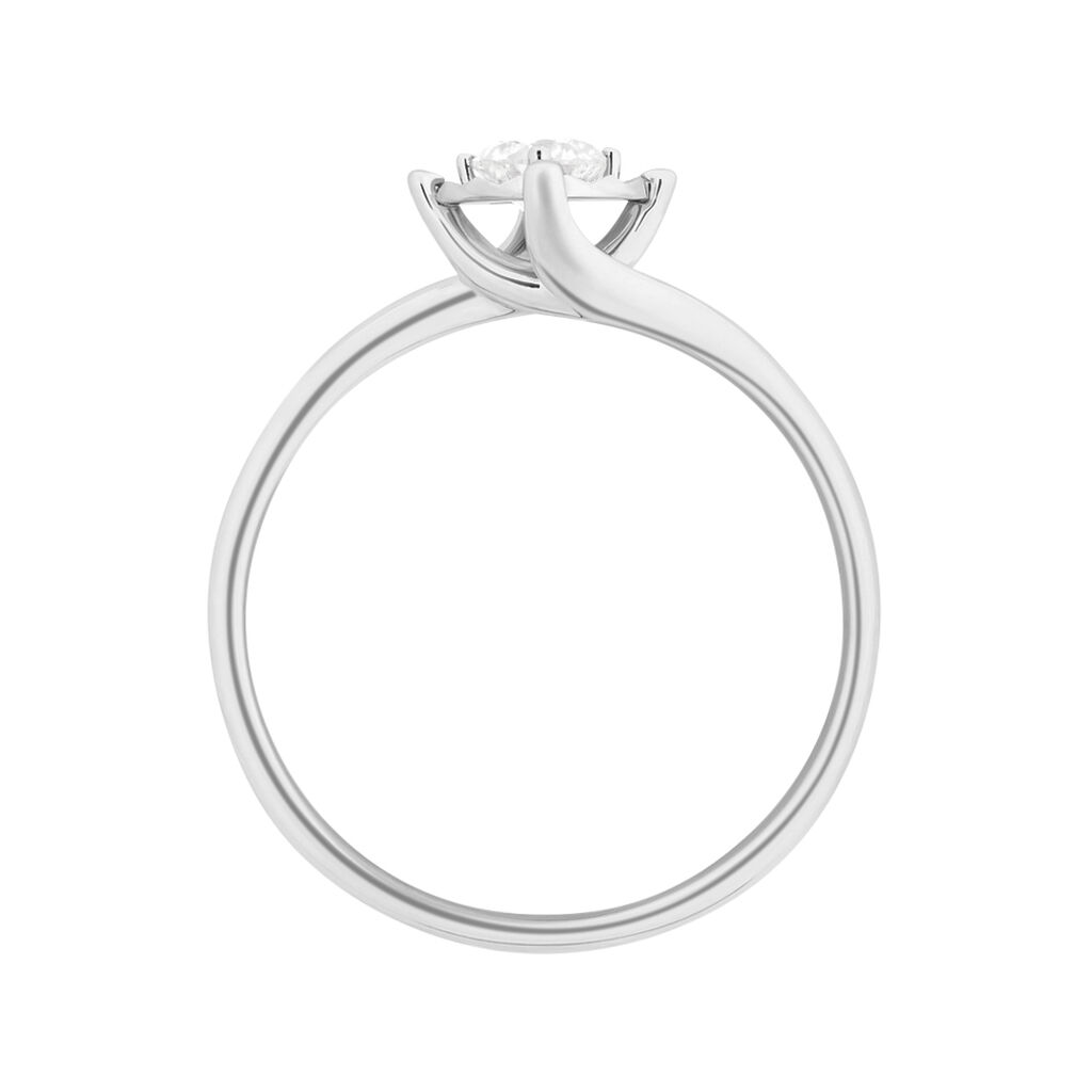 Anello Solitario Valentino Diamotion Oro Bianco Diamante - Anelli con Pietre Donna | Stroili