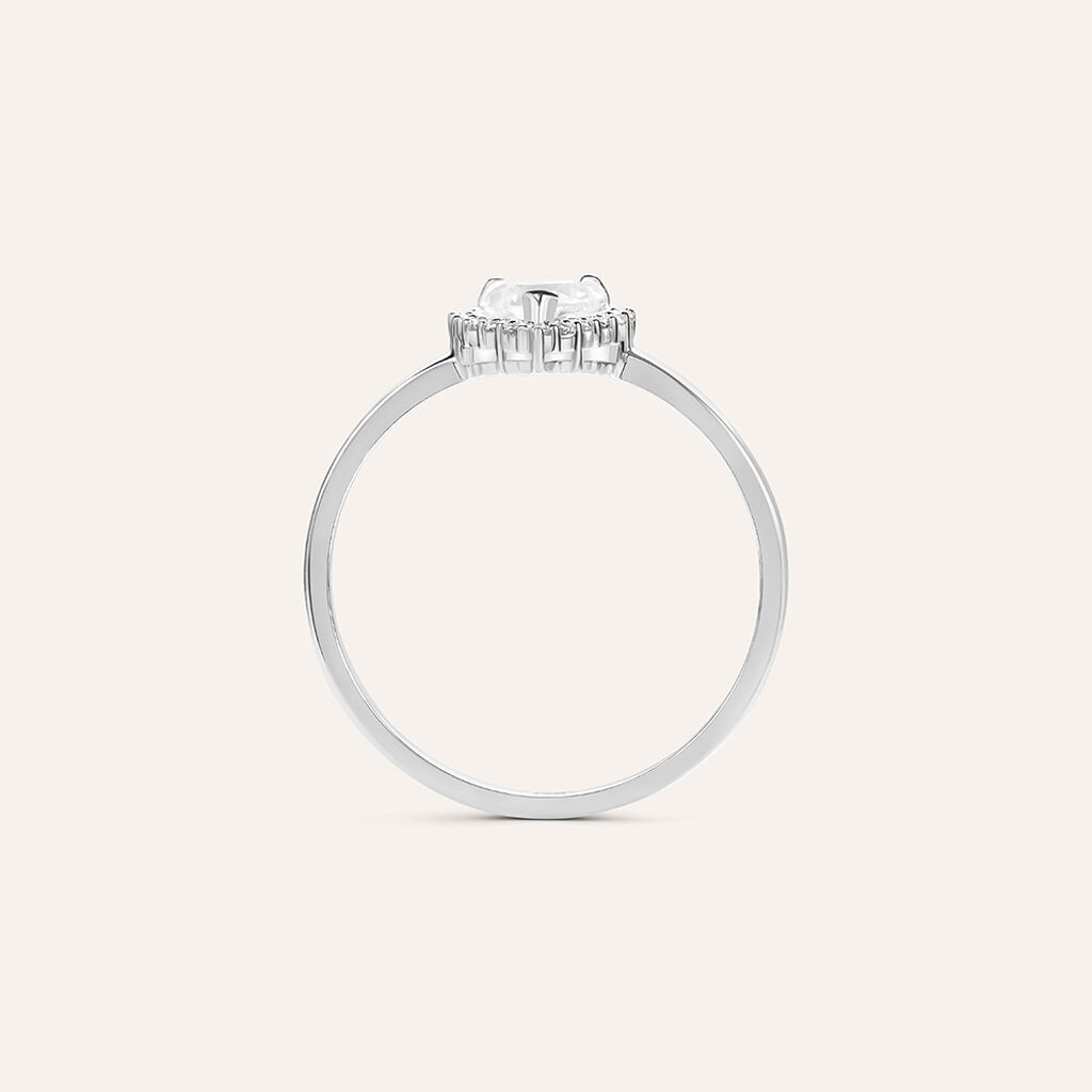 Anello Solitario Claire Oro Bianco Cubic Zirconia - Anelli con Pietre Donna | Stroili